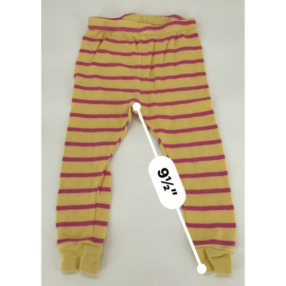 Unbranded Girls Toddler PJ Set Pajamas Striped Lamb Sheep Tight Sz 18 Months - Picture 4 of 9